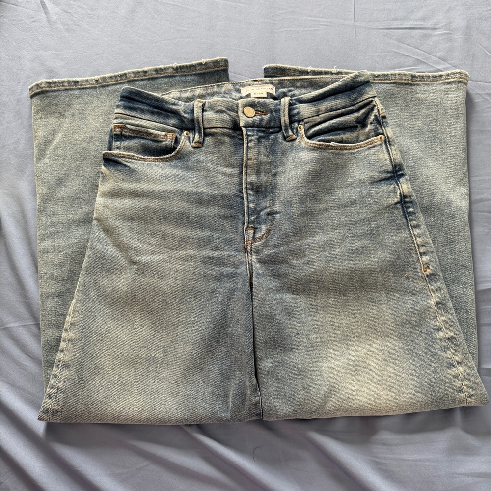Good American Blue Ankle & Cropped Jeans